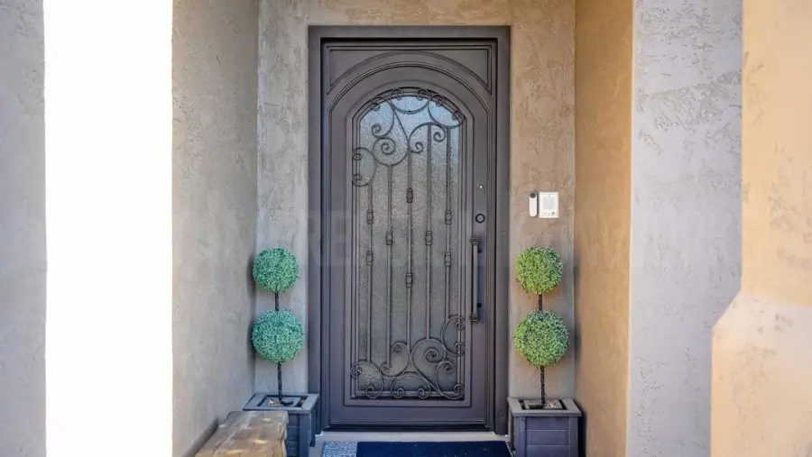 Athens iron door by First Impression Ironworks